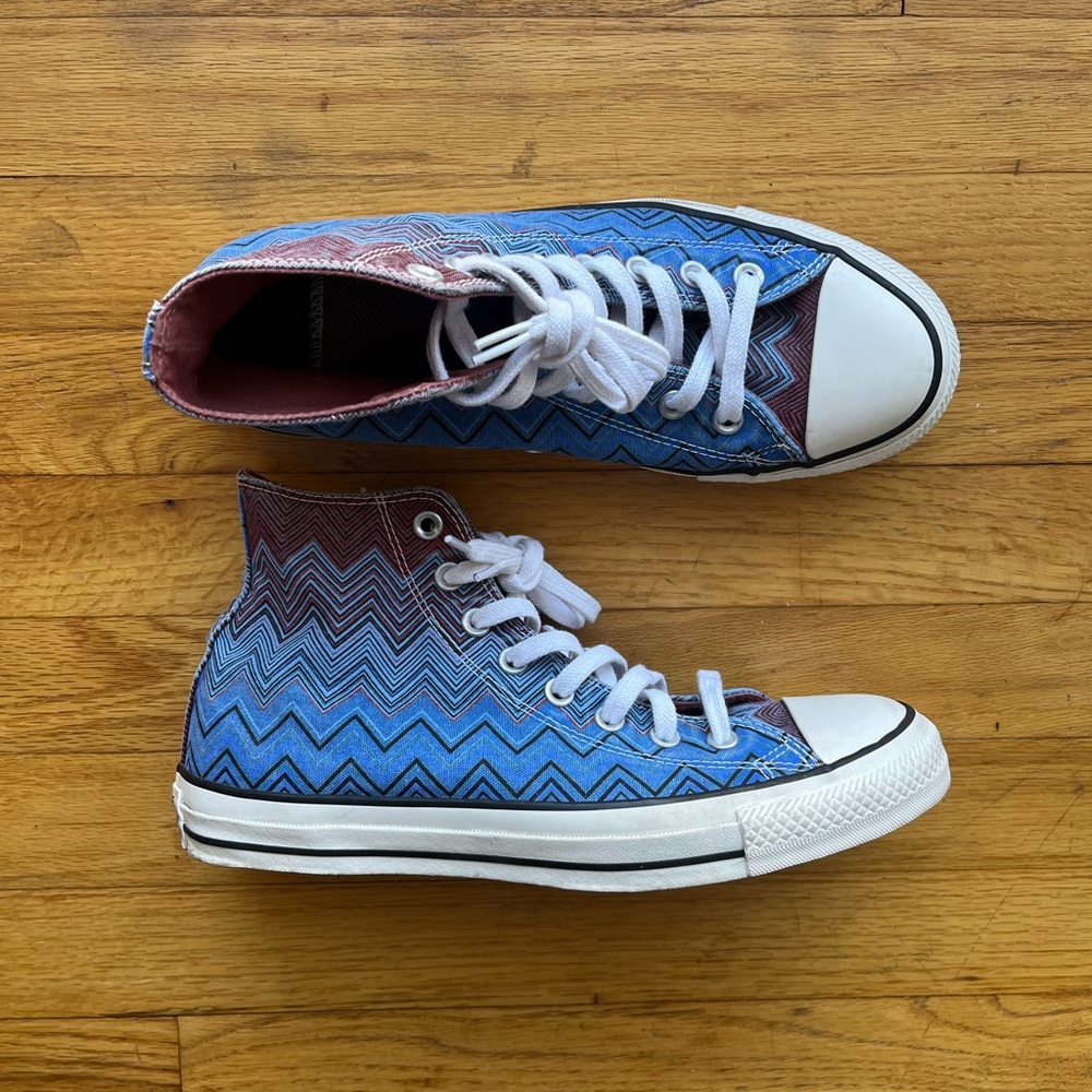 Converse x Missoni All Star Chuck Taylor High Top Sneakers - 8